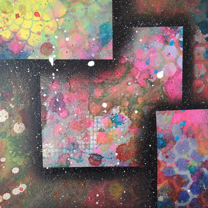 Essence - 80x60 - 2021 - Tableau abstrait géométrique moderne coloré