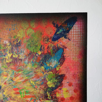 Sun - 40x40cm - 2021 - Tableau abstrait coloré