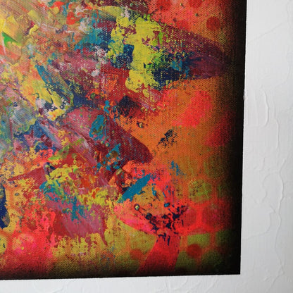 Sun - 40x40cm - 2021 - Tableau abstrait coloré
