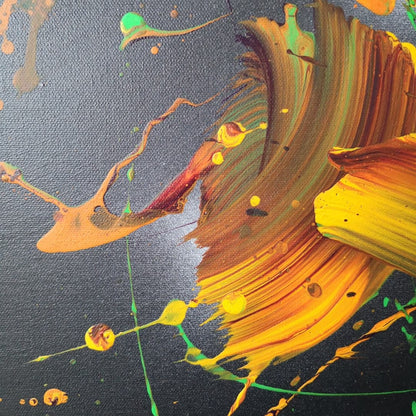 Wind - 40x40cm - 2021 - Tableau moderne abstrait coloré