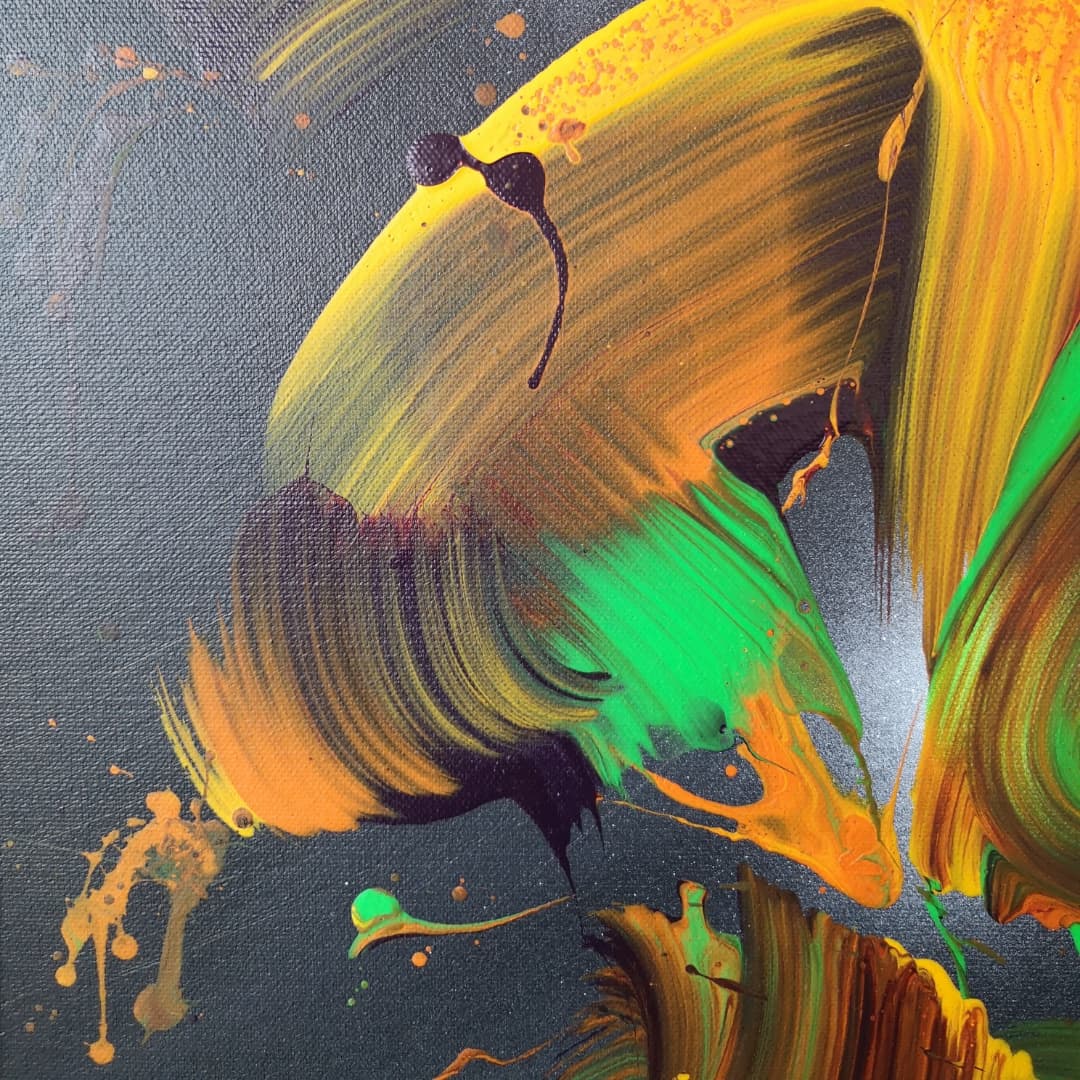 Wind - 40x40cm - 2021 - Tableau moderne abstrait coloré