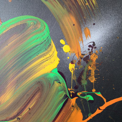 Wind - 40x40cm - 2021 - Tableau moderne abstrait coloré