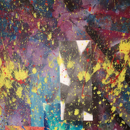 Vestige - 100x100cm - 2021 - Tableau abstrait moderne coloré