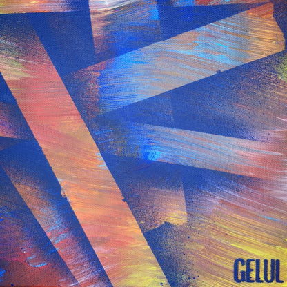 Alliance - 60x60cm - 2021 - Tableau abstrait coloré géométrique