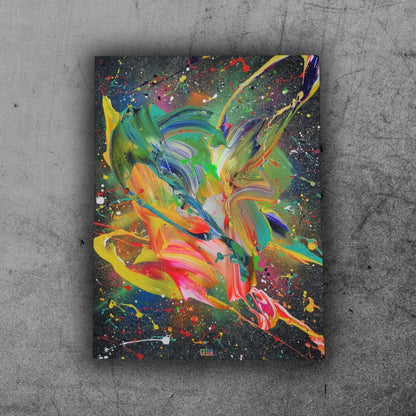 Gulf Stream - 60x80 - 2022 - Tableau abstrait moderne coloré