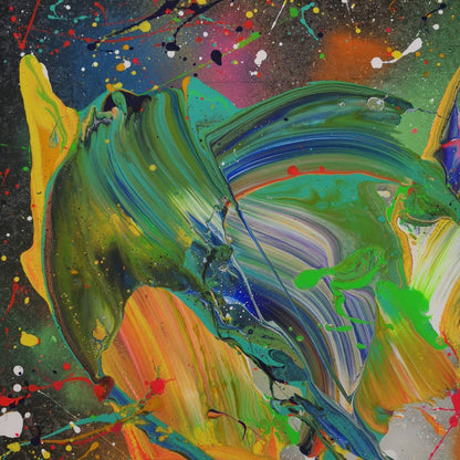 Gulf Stream - 60x80 - 2022 - Tableau abstrait moderne coloré
