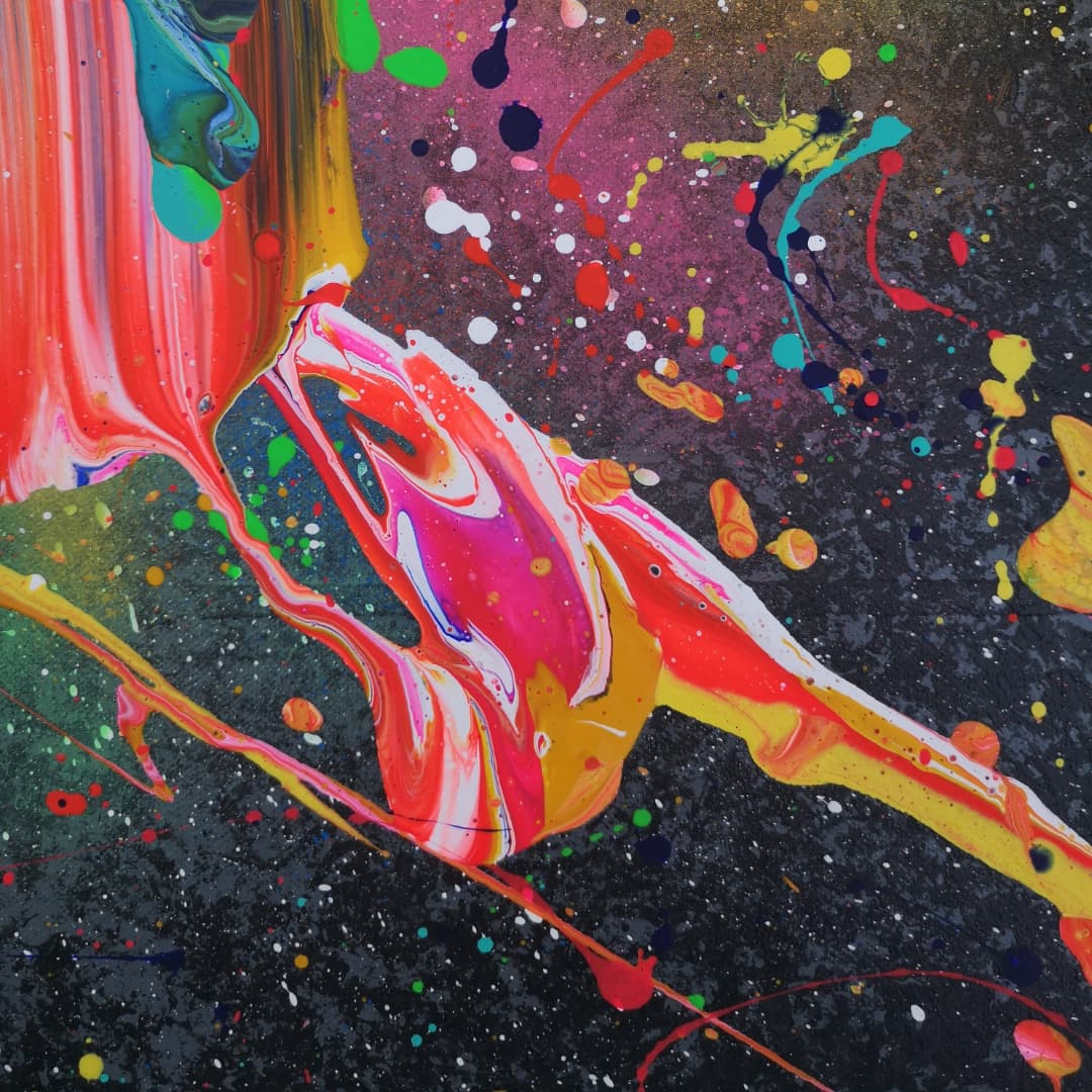 Gulf Stream - 60x80 - 2022 - Tableau abstrait moderne coloré