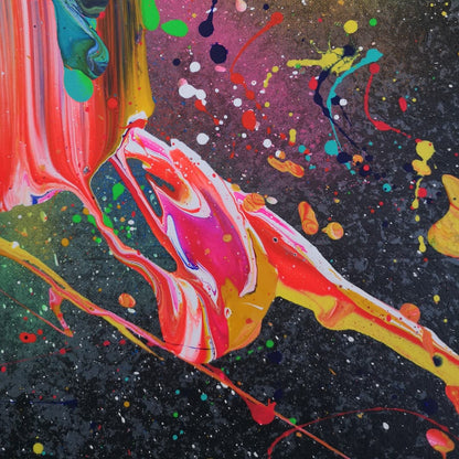 Gulf Stream - 60x80 - 2022 - Tableau abstrait moderne coloré