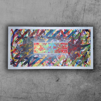Eldorado - 100x50cm - 2022 - Tableau abstrait coloré
