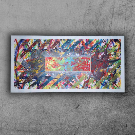 Eldorado - 100x50cm - 2022 - Tableau abstrait coloré