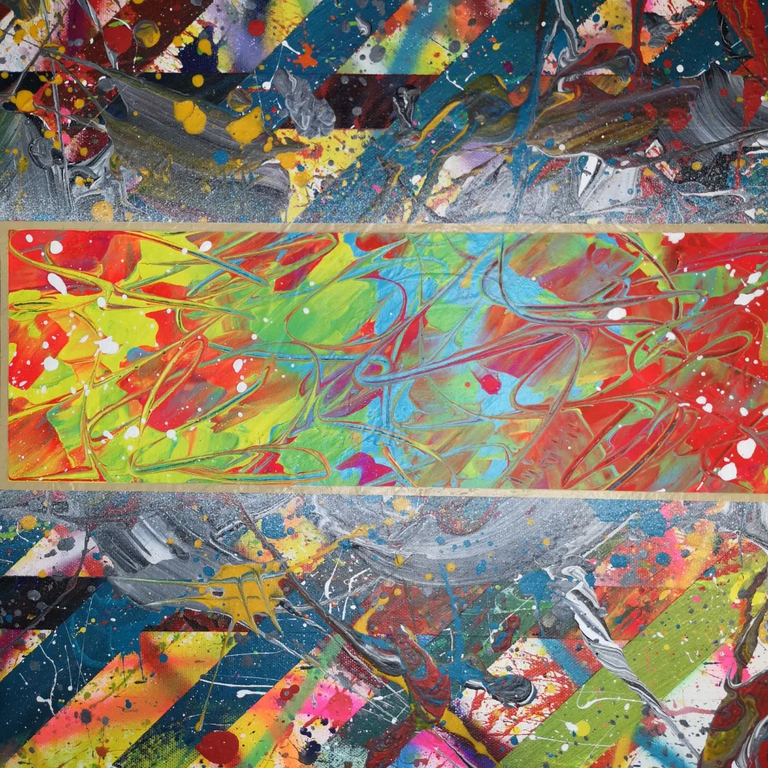 Eldorado - 100x50cm - 2022 - Tableau abstrait coloré