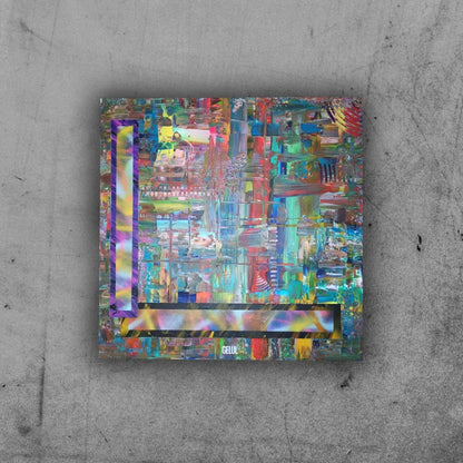 Urbanity - 60x60cm - 2022 - Tableau abstrait moderne coloré