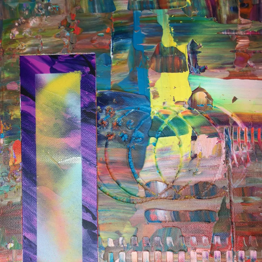 Urbanity - 60x60cm - 2022 - Tableau abstrait moderne coloré