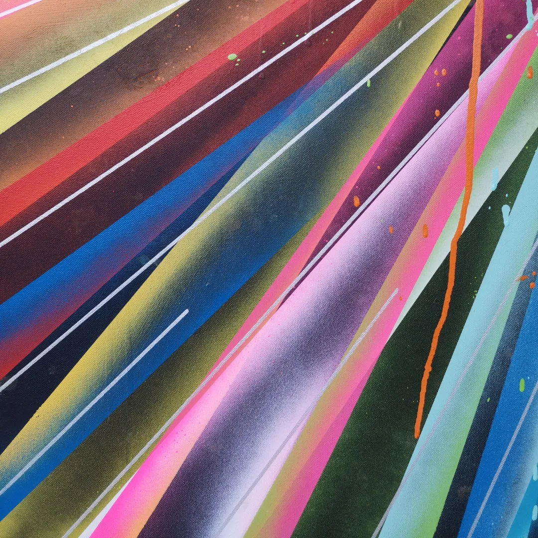 Moi Je - 100x100cm - 2022 - Tableau moderne abstrait coloré