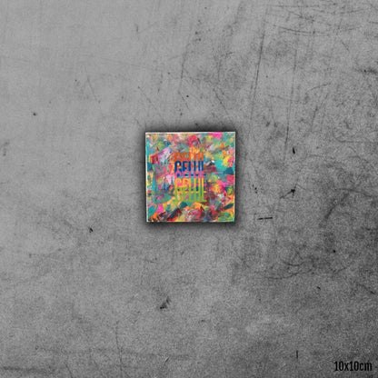 Nous Je mini - 20x20cm 2022 - tableau abstrait moderne coloré