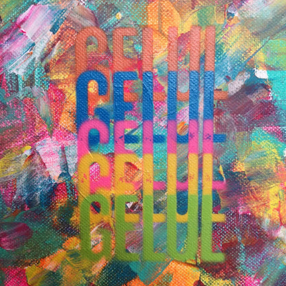 Nous Je mini - 20x20cm 2022 - tableau abstrait moderne coloré