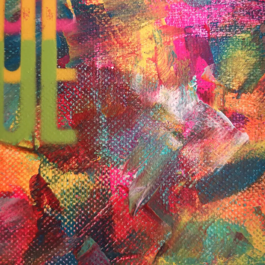 Nous Je mini - 20x20cm 2022 - tableau abstrait moderne coloré