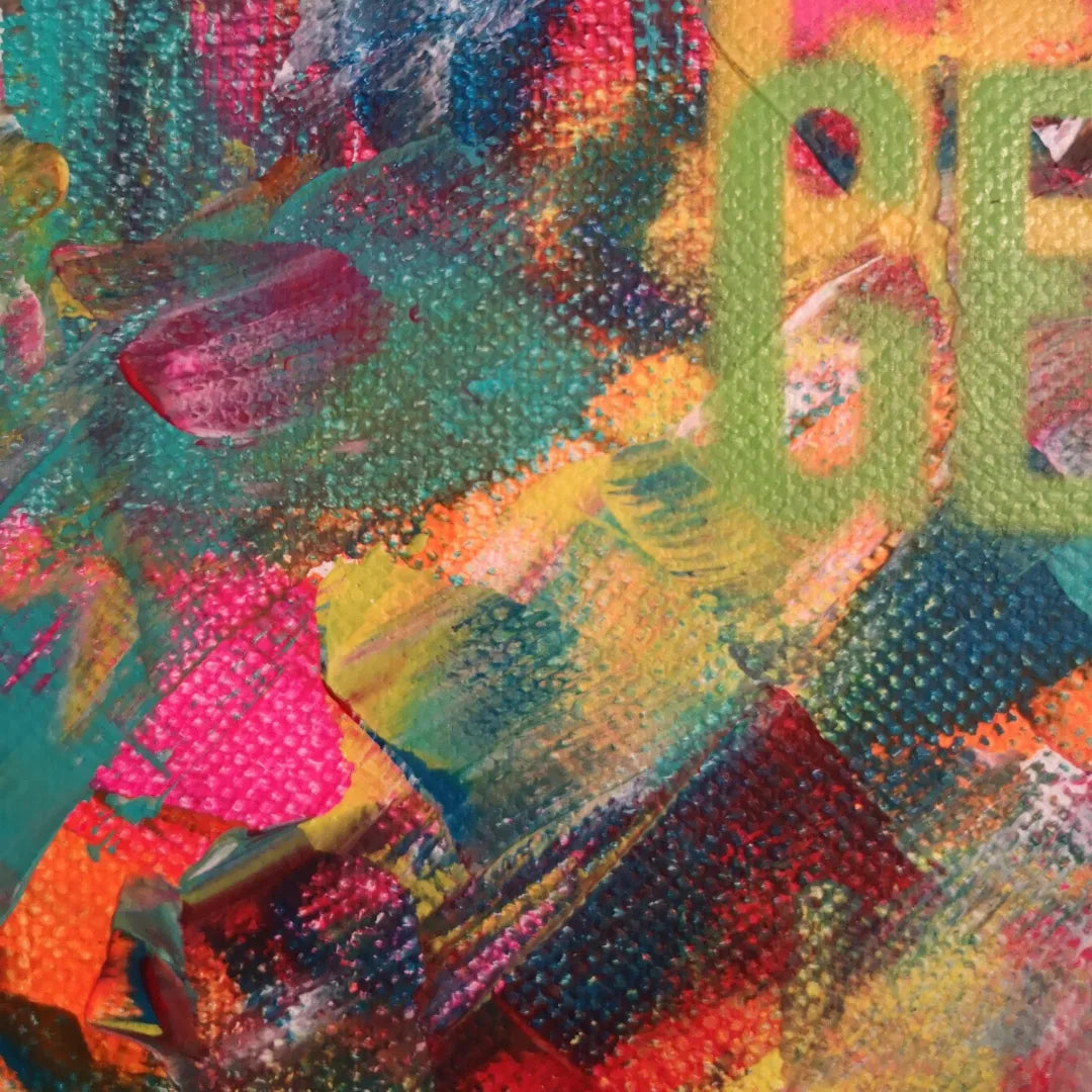Nous Je mini - 20x20cm 2022 - tableau abstrait moderne coloré