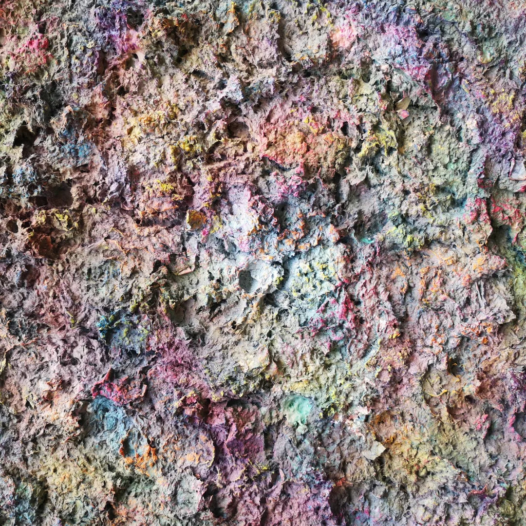 Pâte-à-ciel - 40x40cm - 2022 - Tableau abstrait moderne en relief