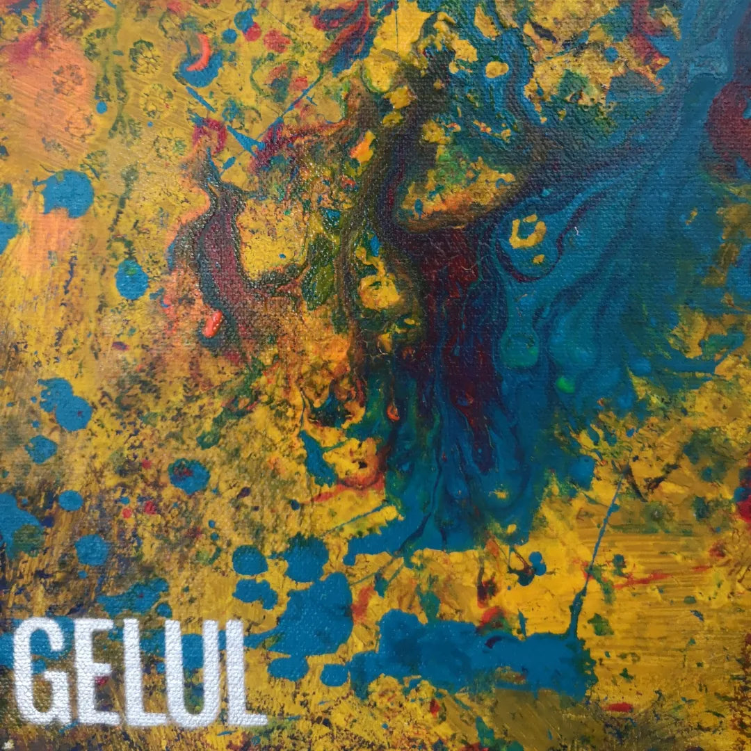 Friction - 100x100cm - 2022 - tableau moderne en relief coloré