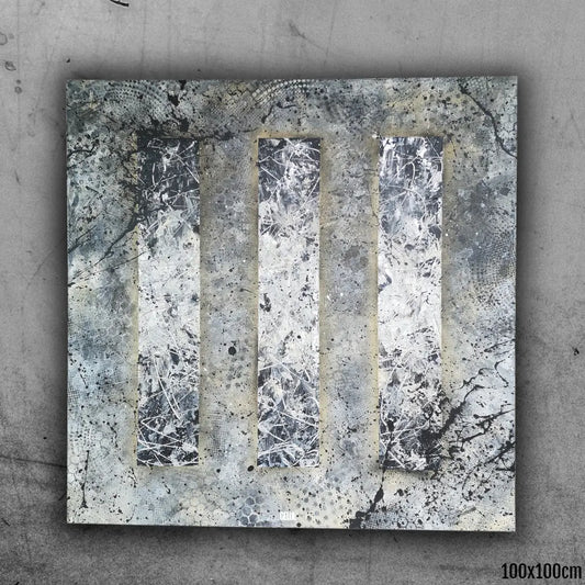 Jungle Urbaine - 100x100cm - 2022 - Tableau Abstrait moderne