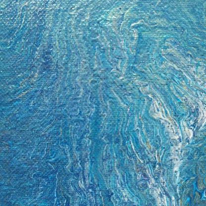 All Blue - 20x20cm - 2022 - Tableau abstrait moderne coloré