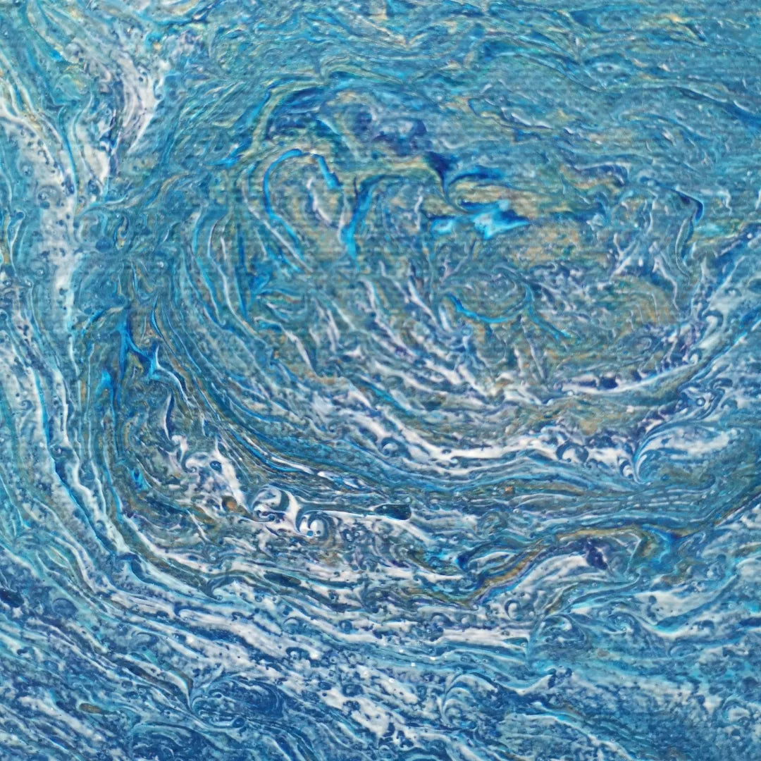 All Blue - 20x20cm - 2022 - Tableau abstrait moderne coloré