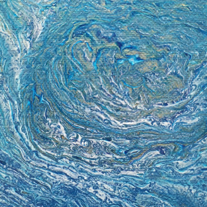 All Blue - 20x20cm - 2022 - Tableau abstrait moderne coloré
