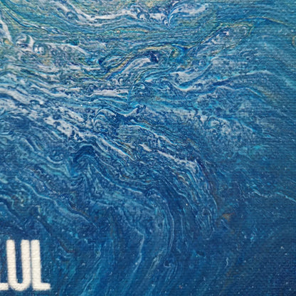 All Blue - 20x20cm - 2022 - Tableau abstrait moderne coloré