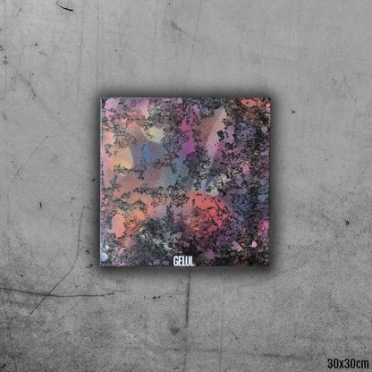 SpiderWeb - 30x30cm - 2022 - Tableau abstrait moderne coloré