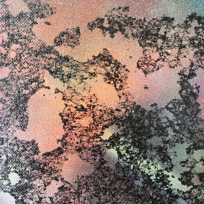 SpiderWeb - 30x30cm - 2022 - Tableau abstrait moderne coloré