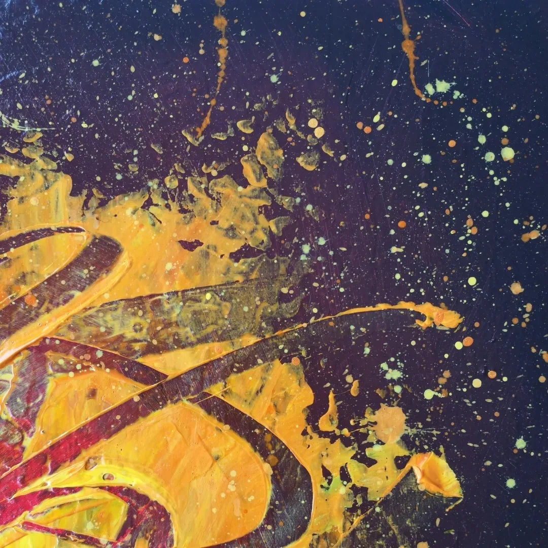 Flamme - 50x61cm - 2022 - Tableau abstrait moderne coloré