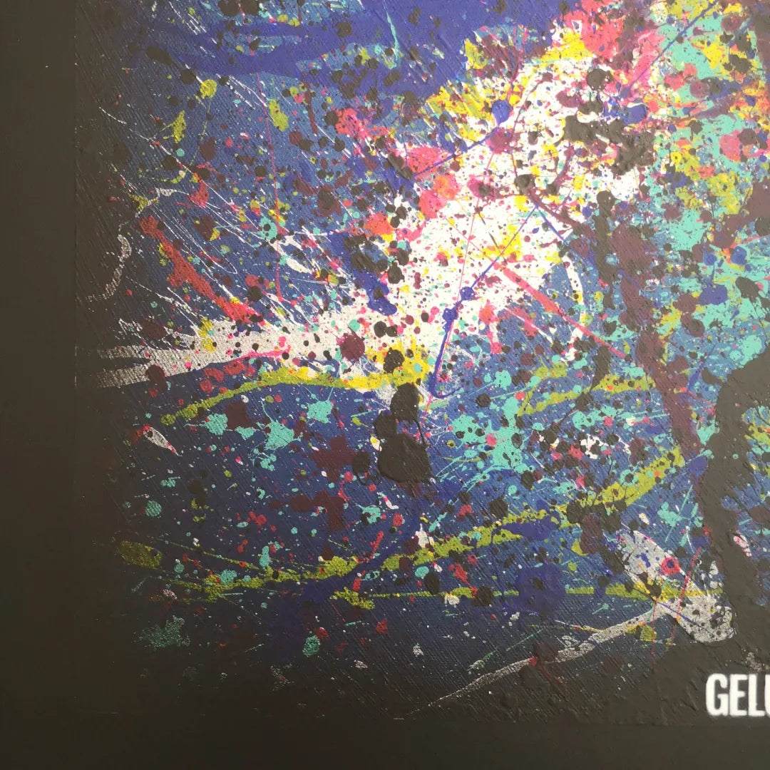 Abysse - 60x60cm - 2022 - Tableau abstrait moderne coloré