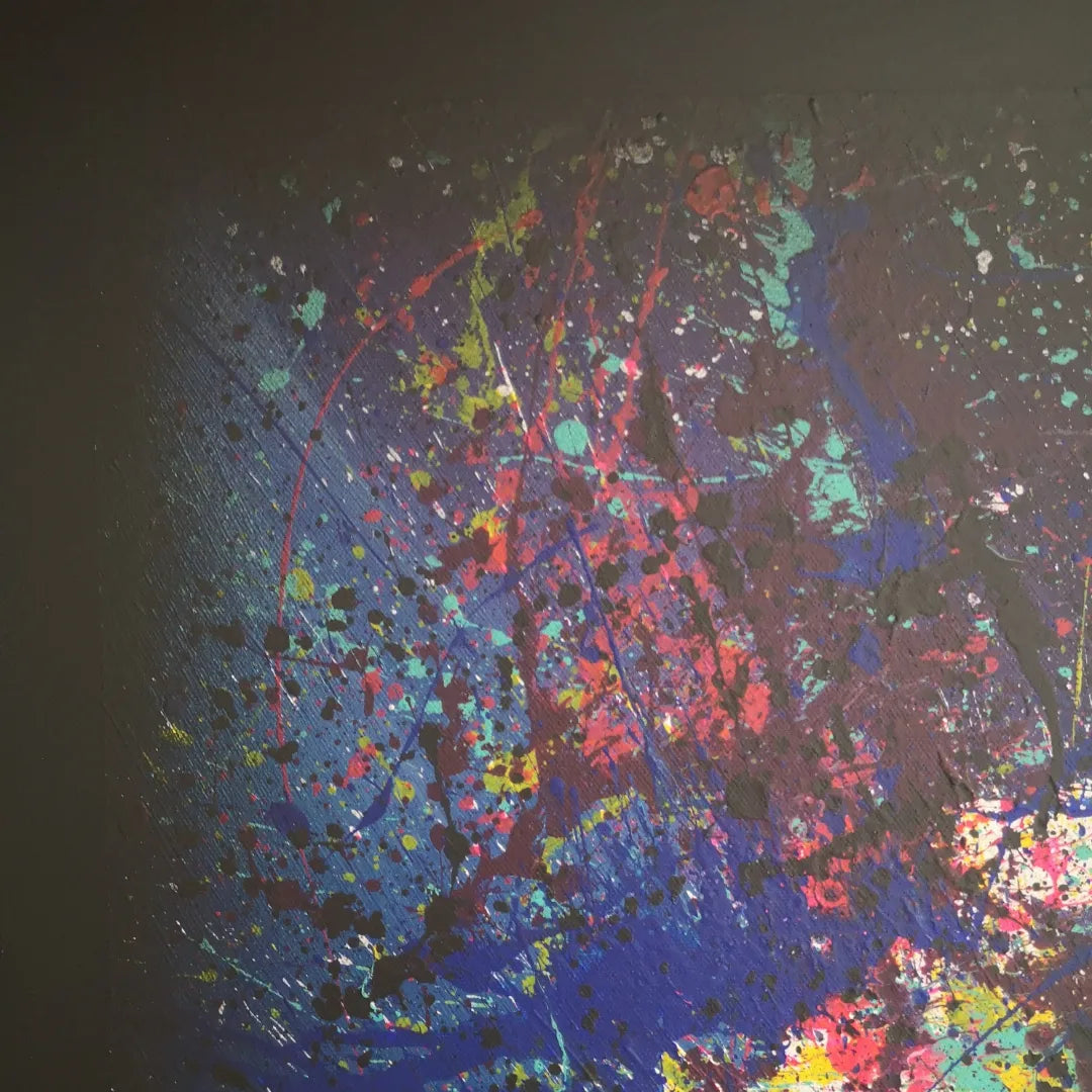 Abysse - 60x60cm - 2022 - Tableau abstrait moderne coloré