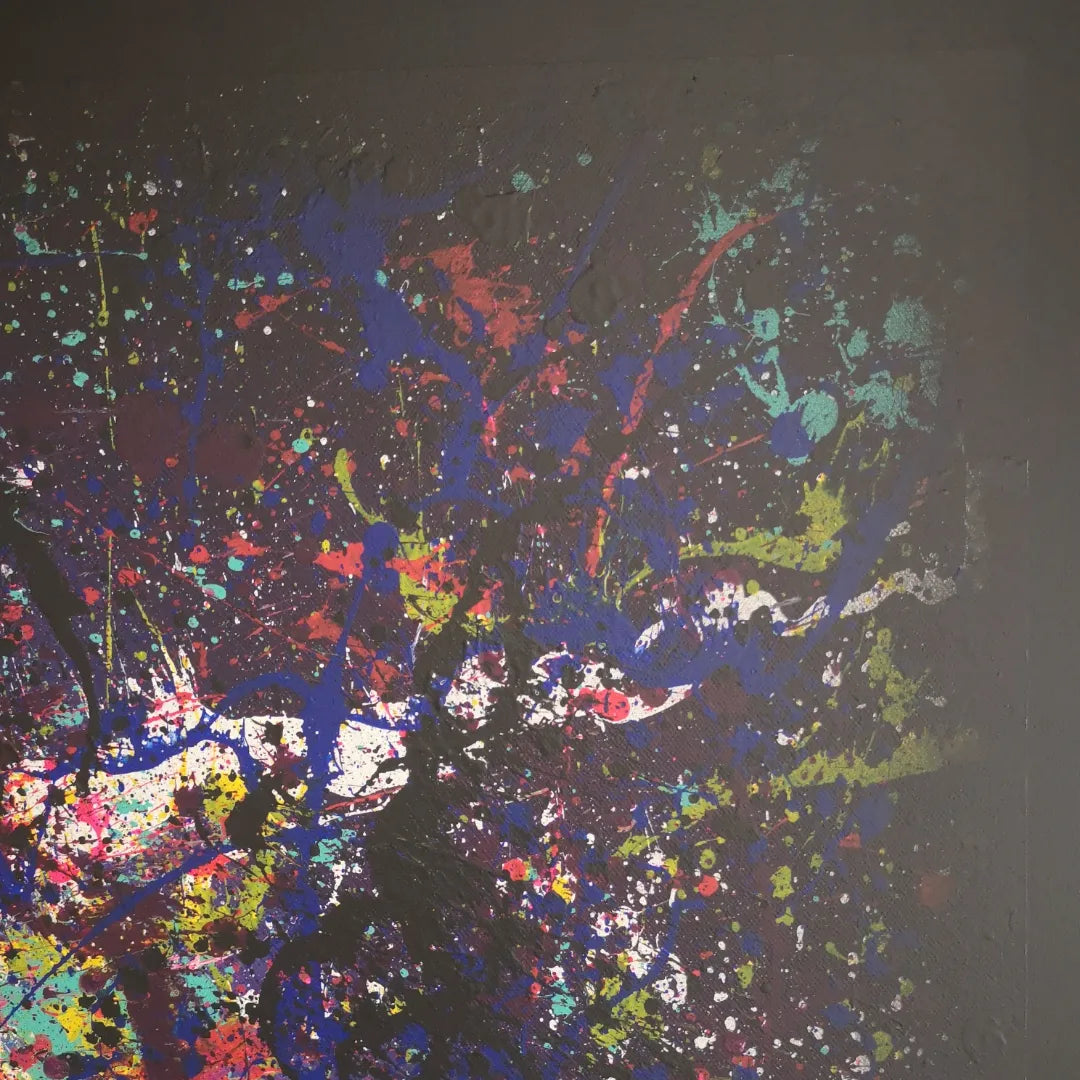 Abysse - 60x60cm - 2022 - Tableau abstrait moderne coloré