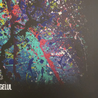 Abysse - 60x60cm - 2022 - Tableau abstrait moderne coloré