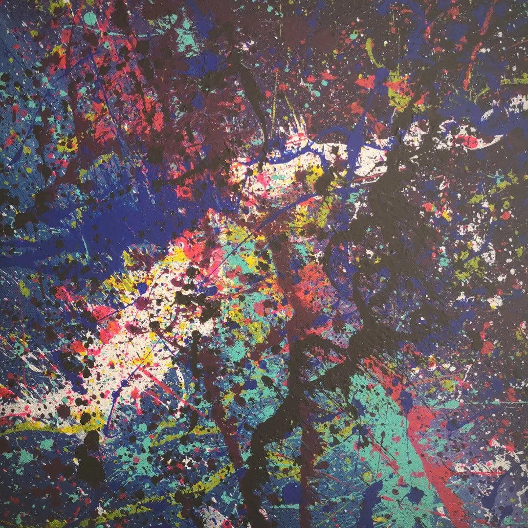 Abysse - 60x60cm - 2022 - Tableau abstrait moderne coloré