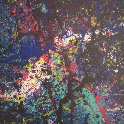 Abysse - 60x60cm - 2022 - Tableau abstrait moderne coloré