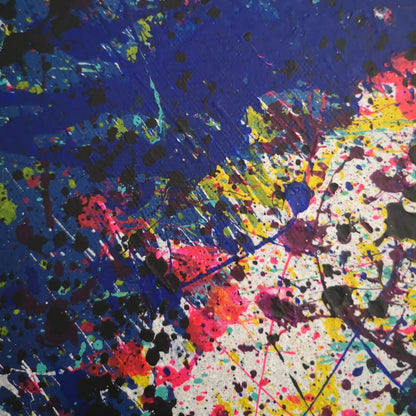 Abysse - 60x60cm - 2022 - Tableau abstrait moderne coloré