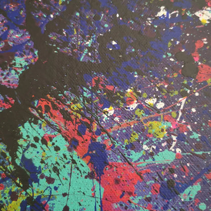 Abysse - 60x60cm - 2022 - Tableau abstrait moderne coloré