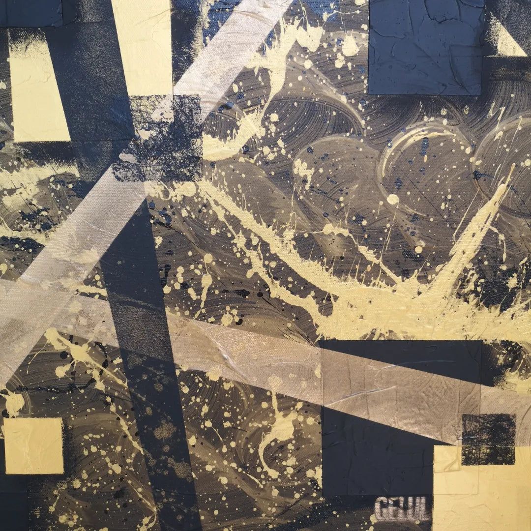 Symphonie - 60x60cm - 2022 - Tableau abstrait moderne géométrique
