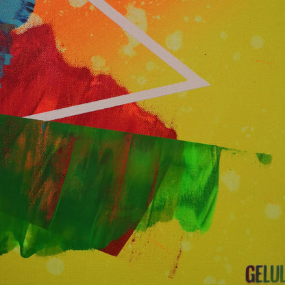 Le Lacet - 60x60cm - 2022 - Tableau abstrait moderne coloré