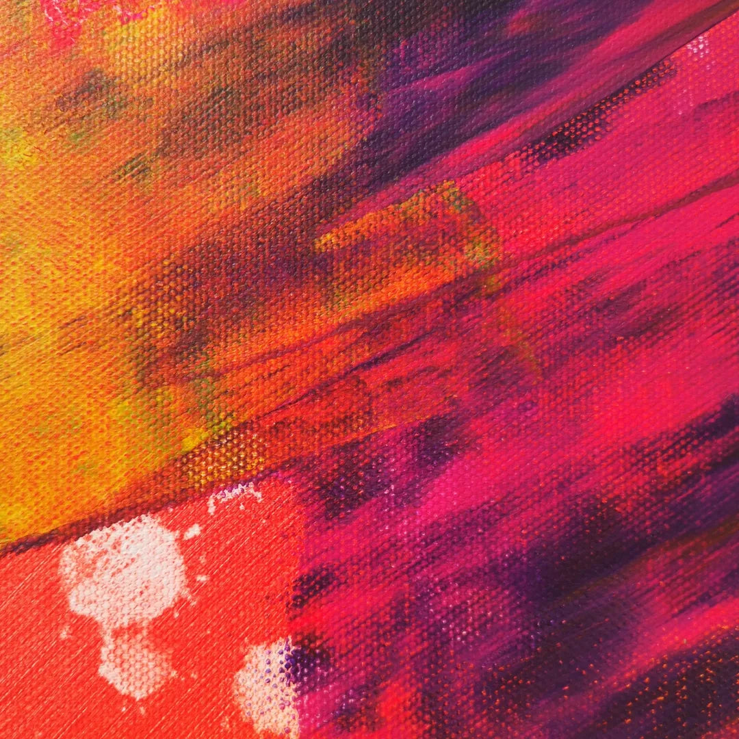Le Lacet - 60x60cm - 2022 - Tableau abstrait moderne coloré