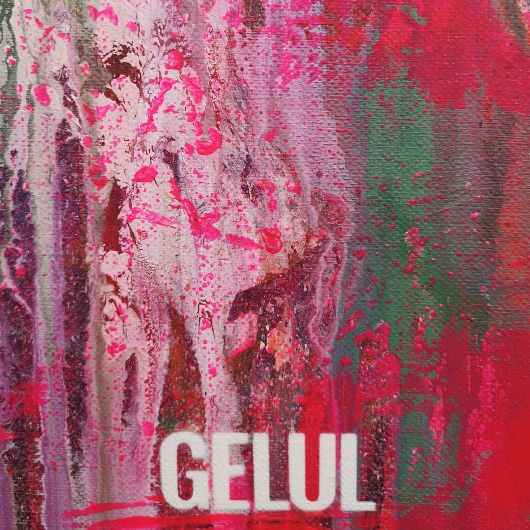 Larmes - 81x100cm - 2022 - Tableau abstrait moderne coloré