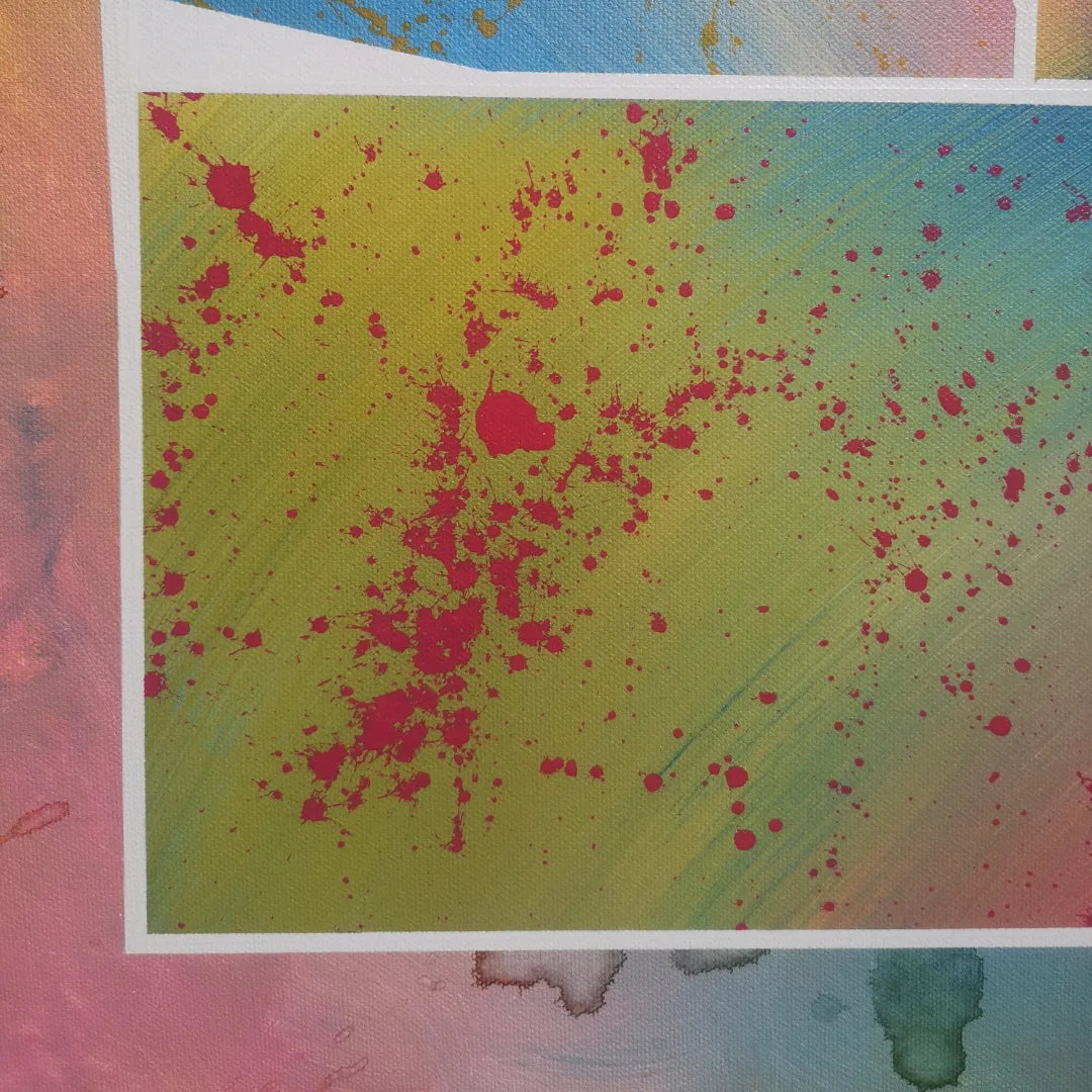 Vivaldi - 60x60cm - 2022 - Tableau abstrait moderne coloré
