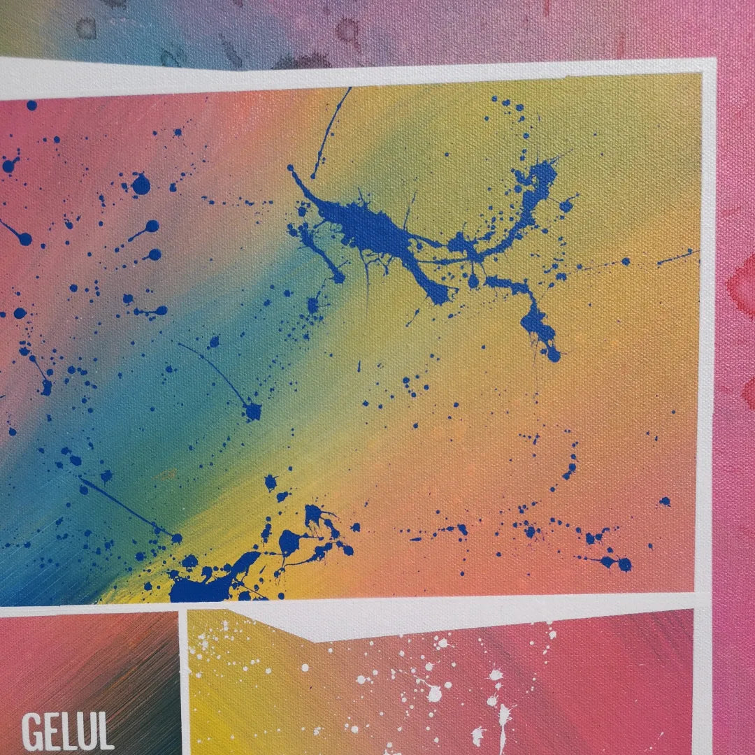 Vivaldi - 60x60cm - 2022 - Tableau abstrait moderne coloré