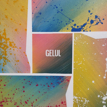 Vivaldi - 60x60cm - 2022 - Tableau abstrait moderne coloré
