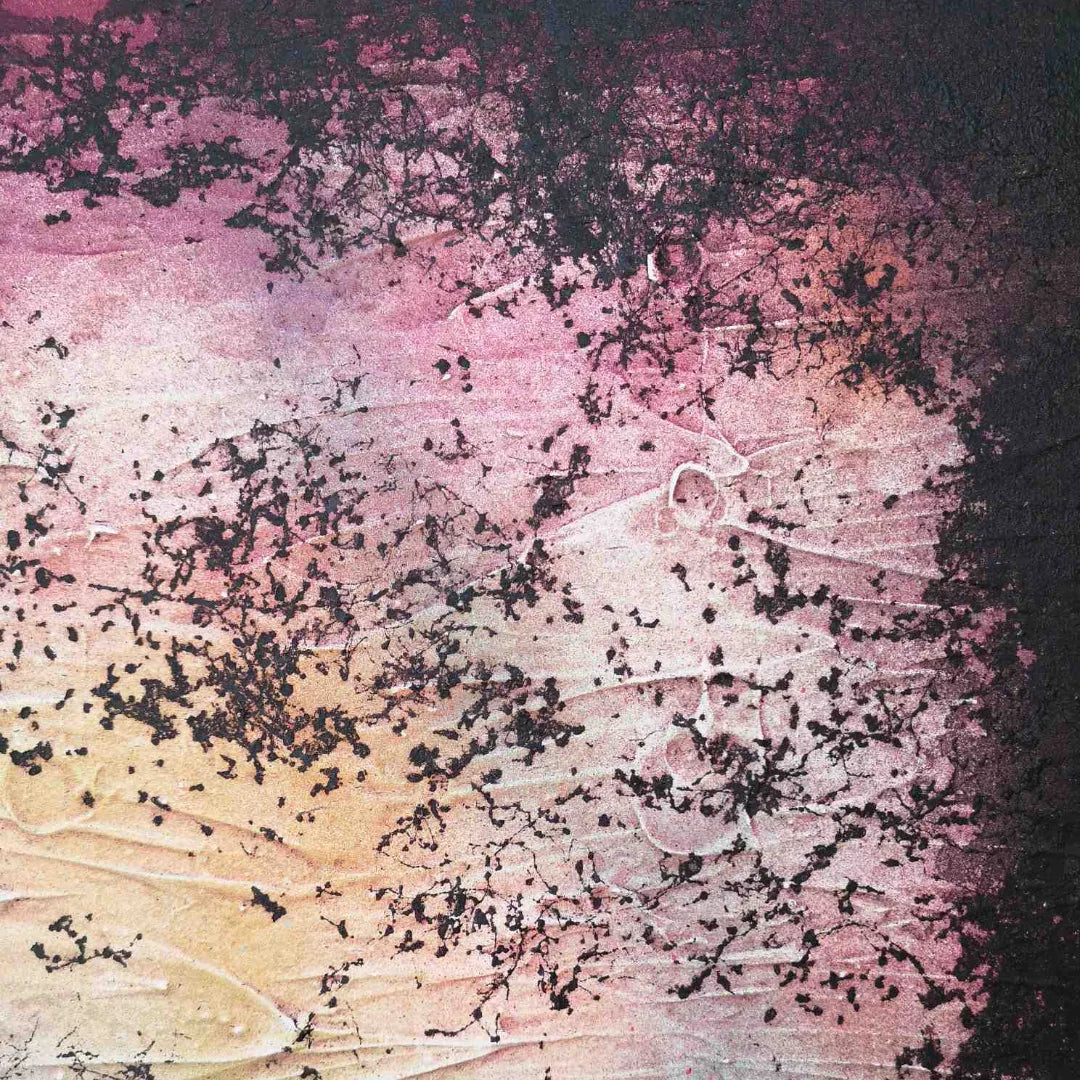Zoom - 60x60cm - 2022 - Tableau abstrait moderne coloré en relief