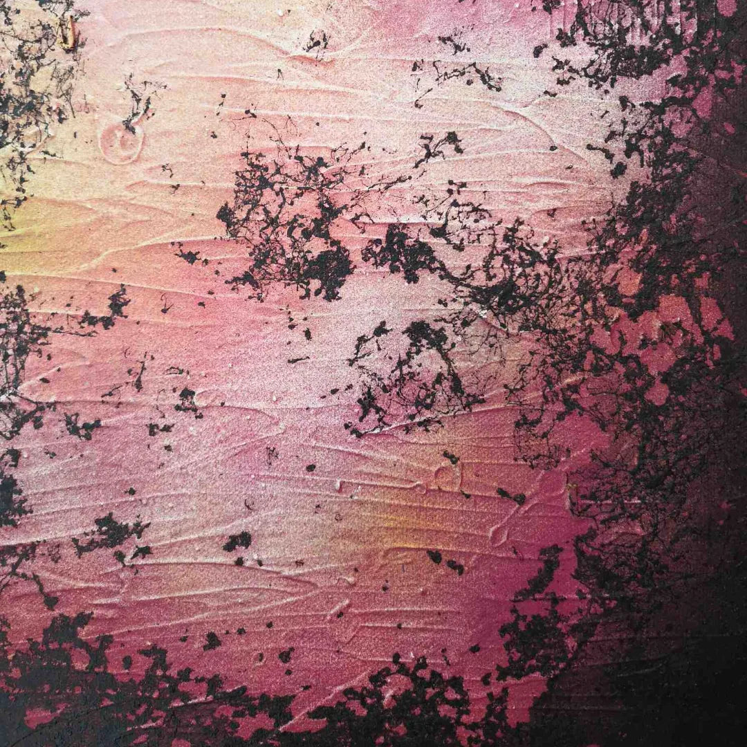 Zoom - 60x60cm - 2022 - Tableau abstrait moderne coloré en relief