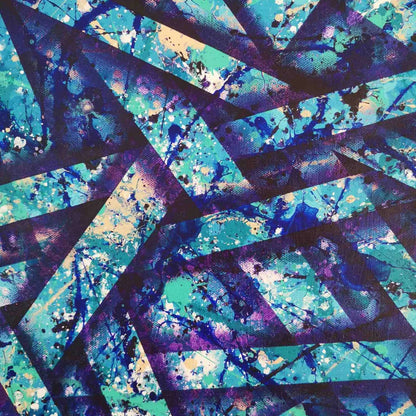 Blue Alliance - 60x60cm - 2022 - Tableau abstrait moderne coloré géométrique